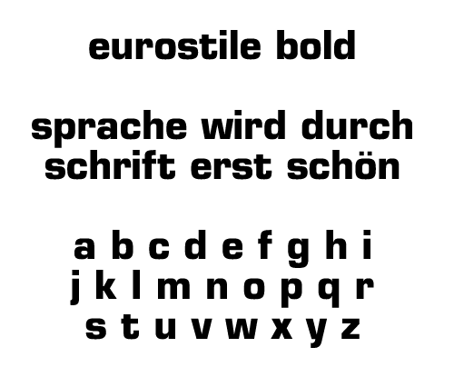 Eurostile bold
