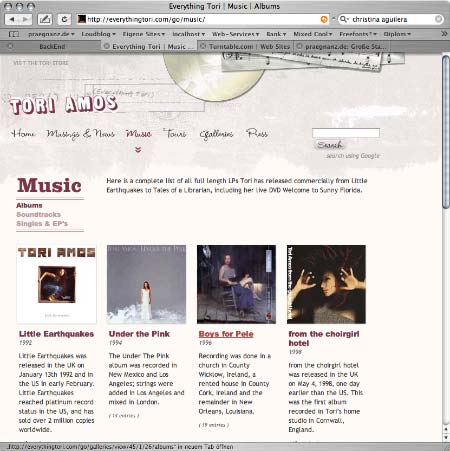 Tori Amos Website