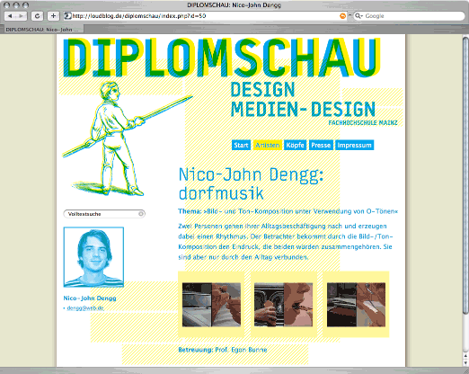Diplomschau Website