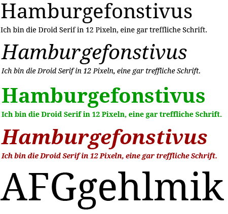 Droid Serif