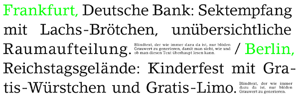 Typografie radaar