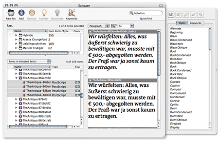 Screenshot von Suitcase X1