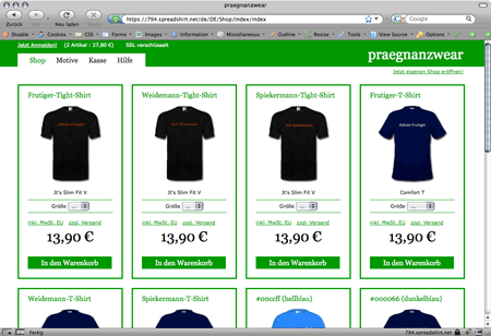 Spreadshirt im praegnanz.de Kleid